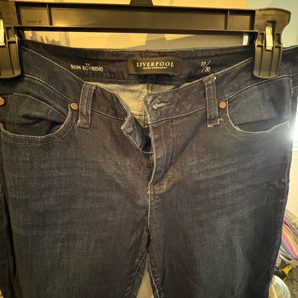 Liverpool Jeans Company Women's Boyfriend Jeans - Deep Blue